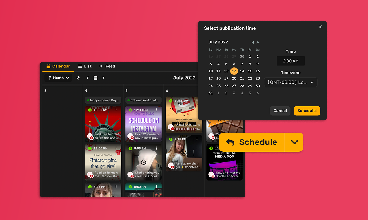 Calendario sociale Simplified